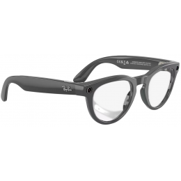 Умные очки Ray-Ban Meta* Headliner Gen 2 Shiny Asteroid Grey, Фотохромные линзы Clear to Emerald Transitions (RW4013), размер M